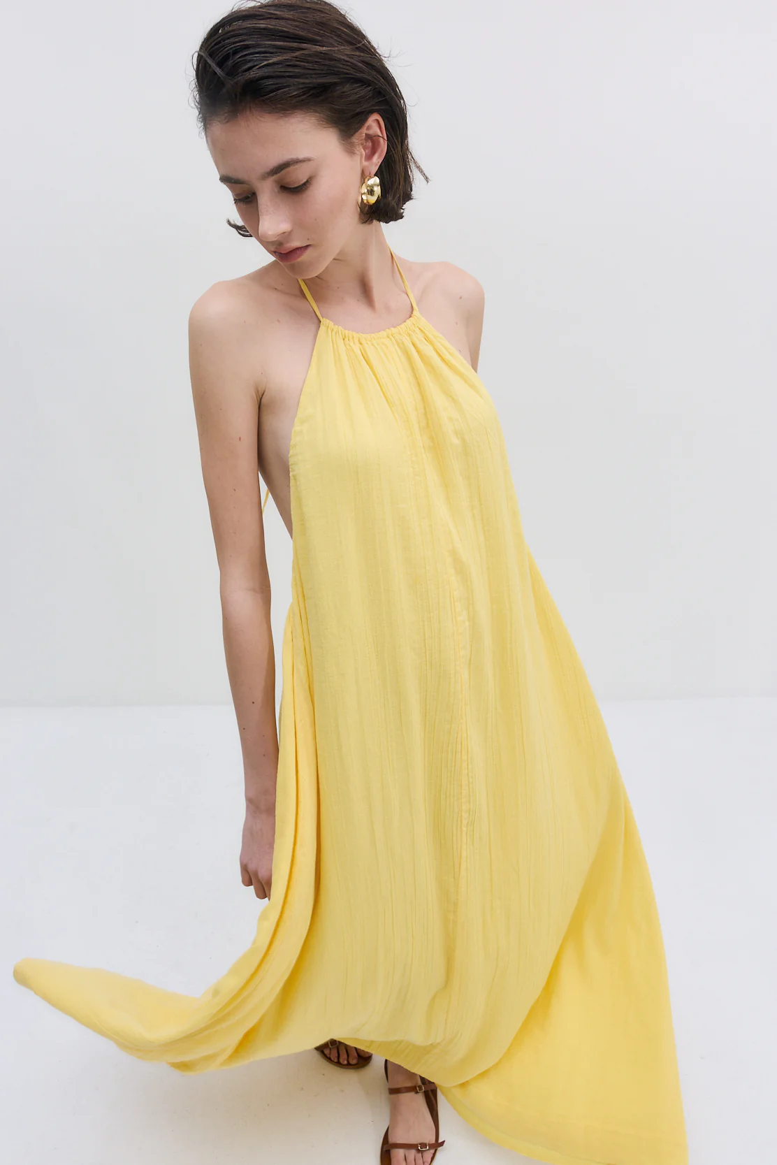 Sheer Cotton Maxi Dress - Image 5