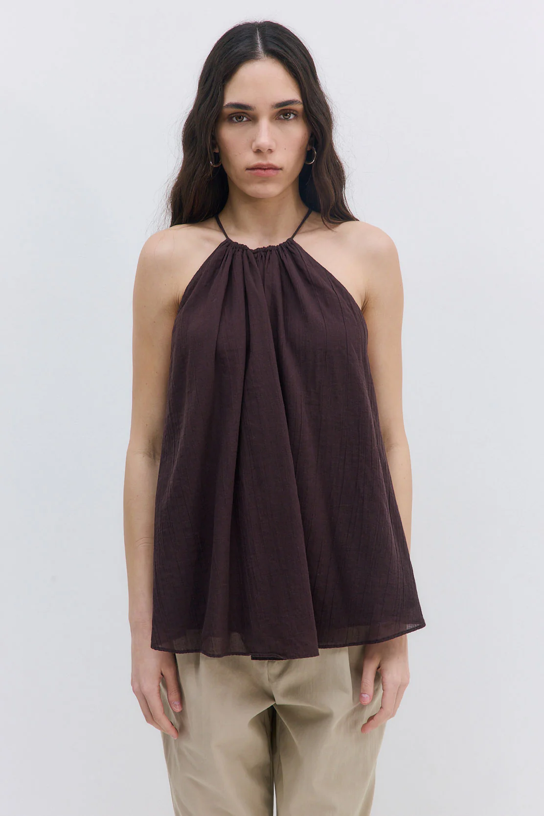 Sheer Cotton Tank Top - Image 2