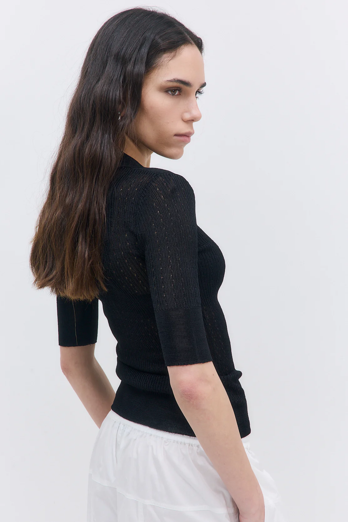 Sheer Crochet Polo - Image 5