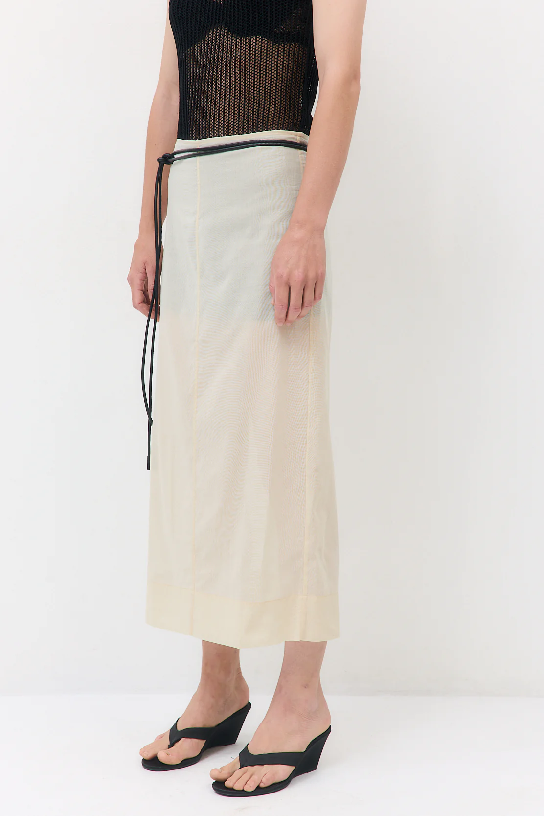 Sheer Organza Midi Skirt - Image 6