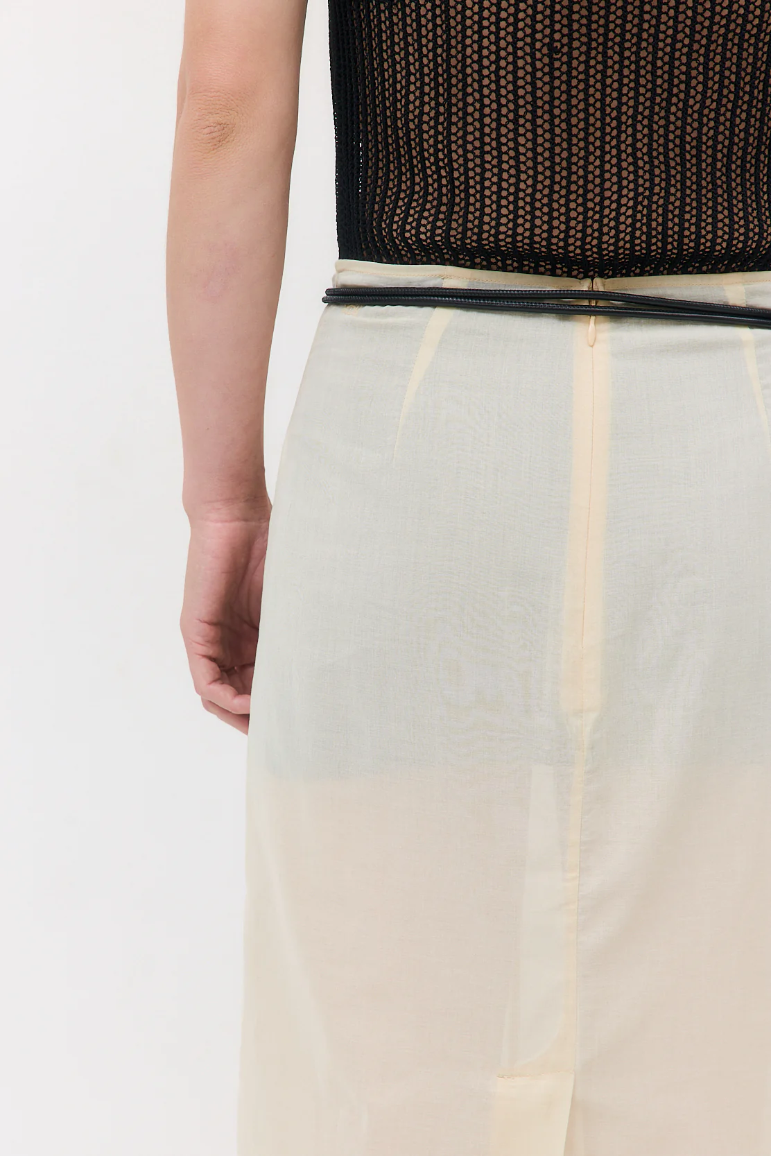 Sheer Organza Midi Skirt - Image 8