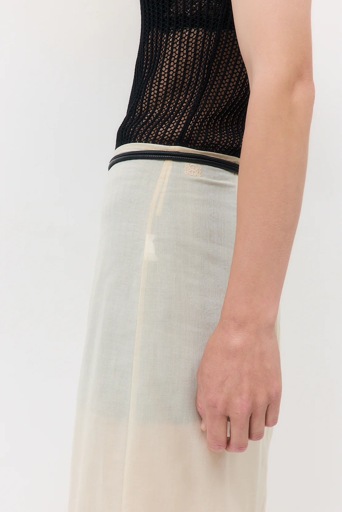 Sheer Organza Midi Skirt - Image 9