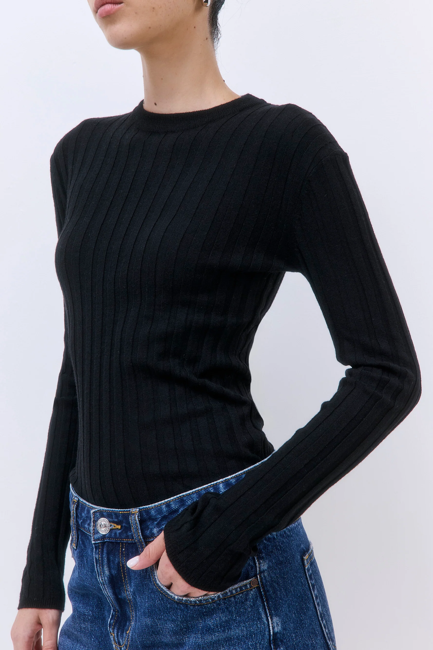 Soft Ribbed Crew Neck - Image 4