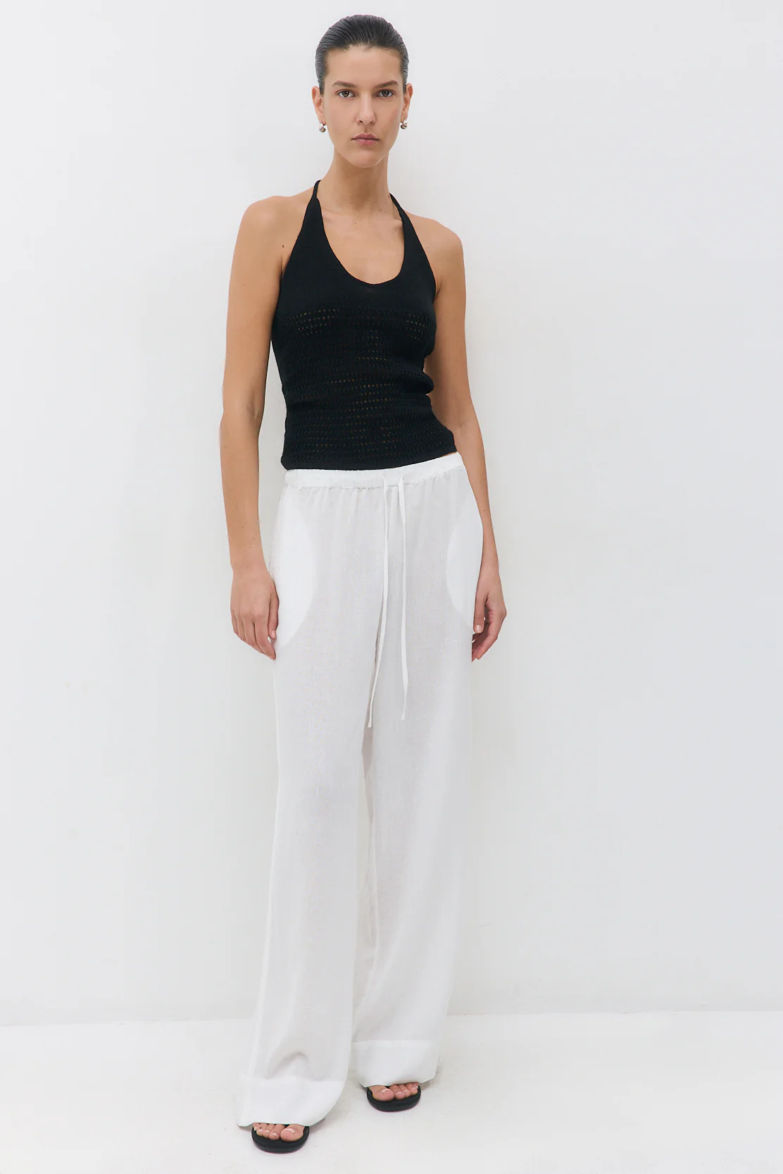 Straight Leg Linen Pants