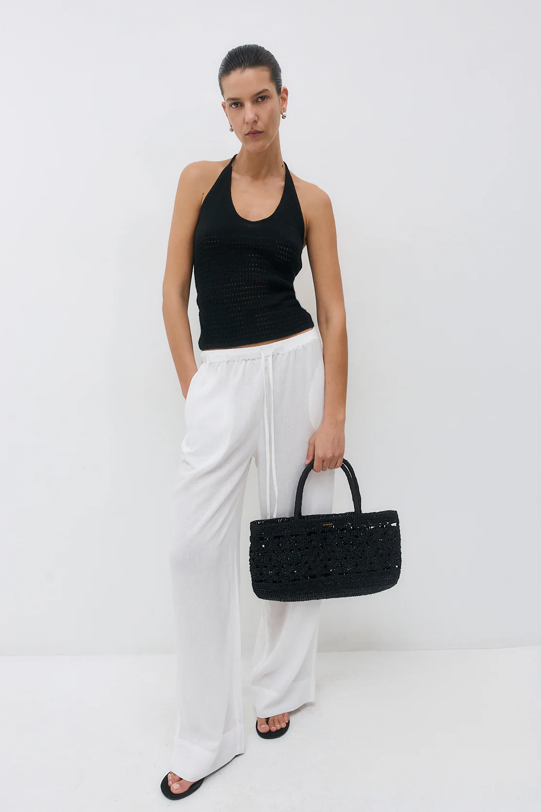 Straight Leg Linen Pants - Image 3
