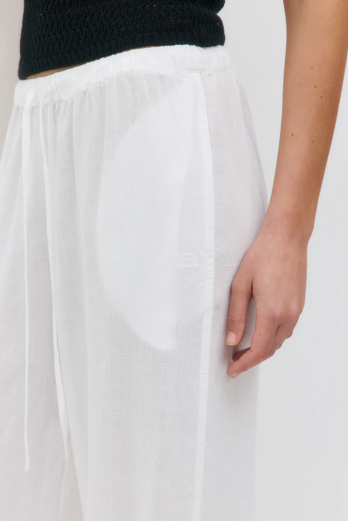 Straight Leg Linen Pants - Image 7