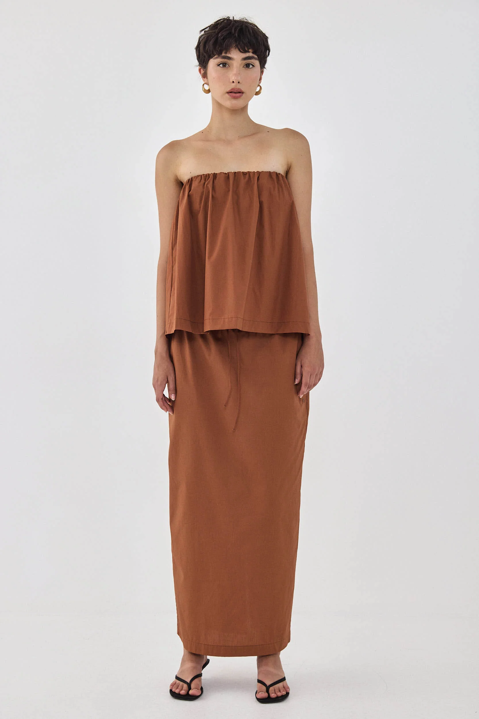 Strapless Poplin Top - Image 2