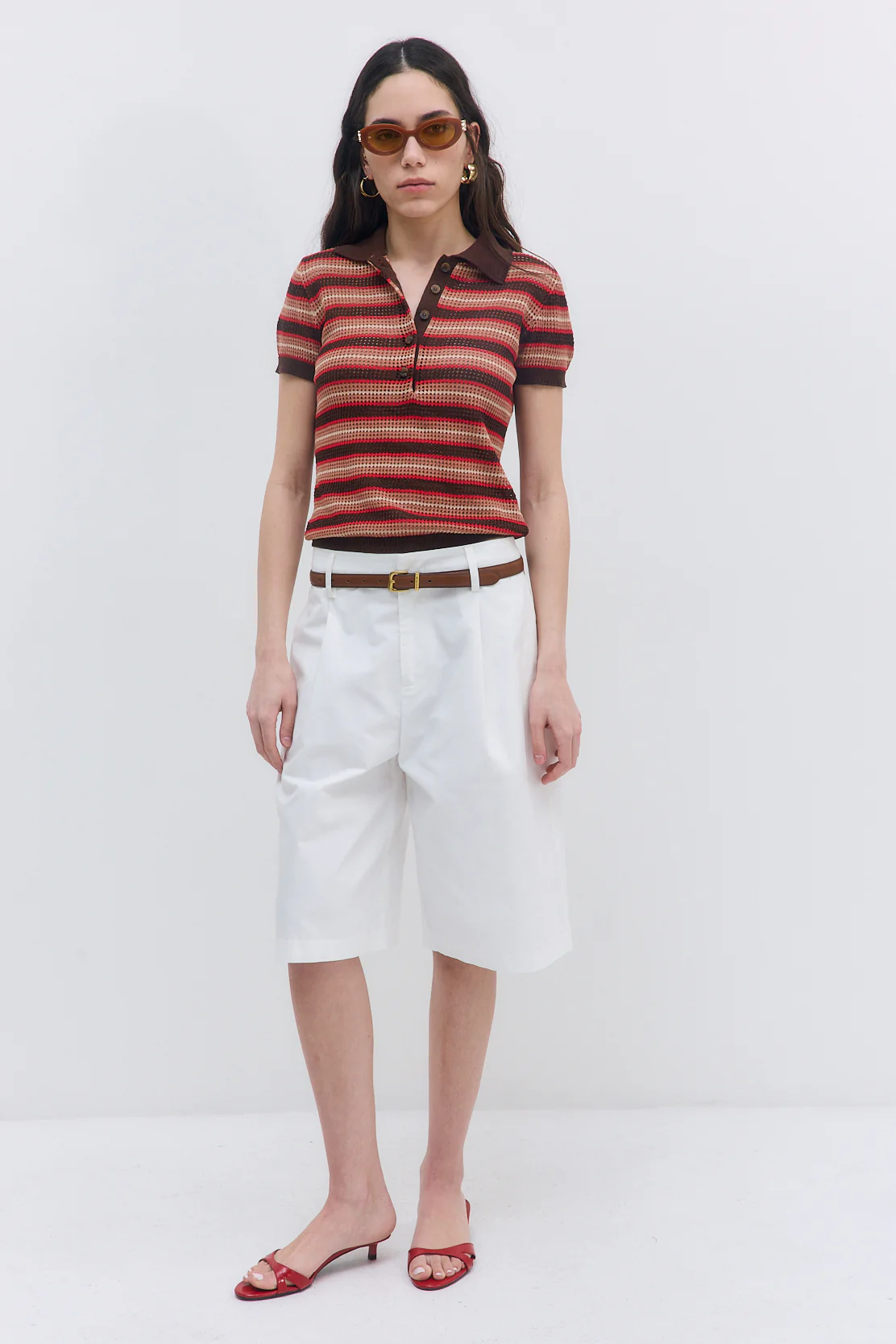 Striped Crochet Polo - Image 2