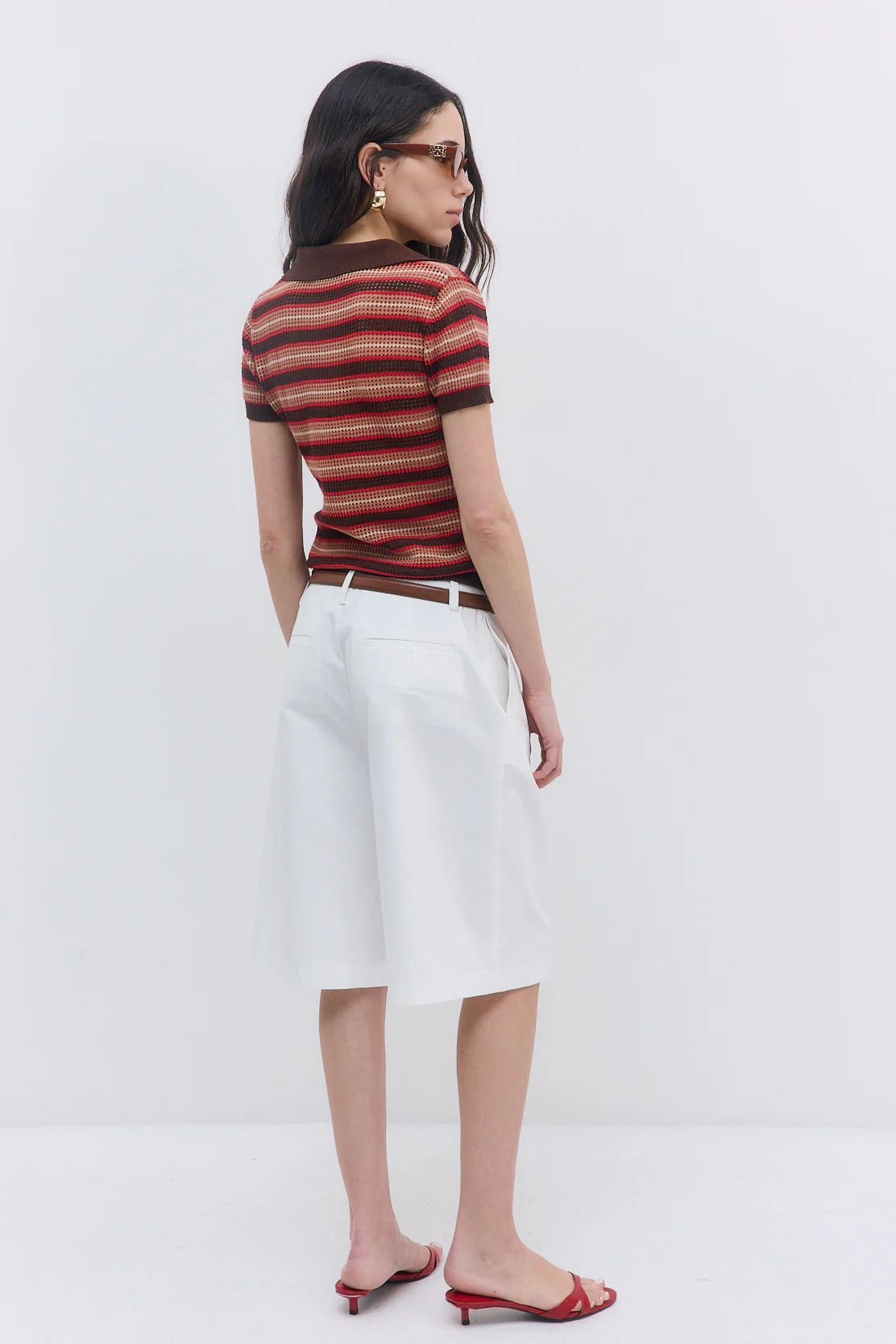 Striped Crochet Polo - Image 5