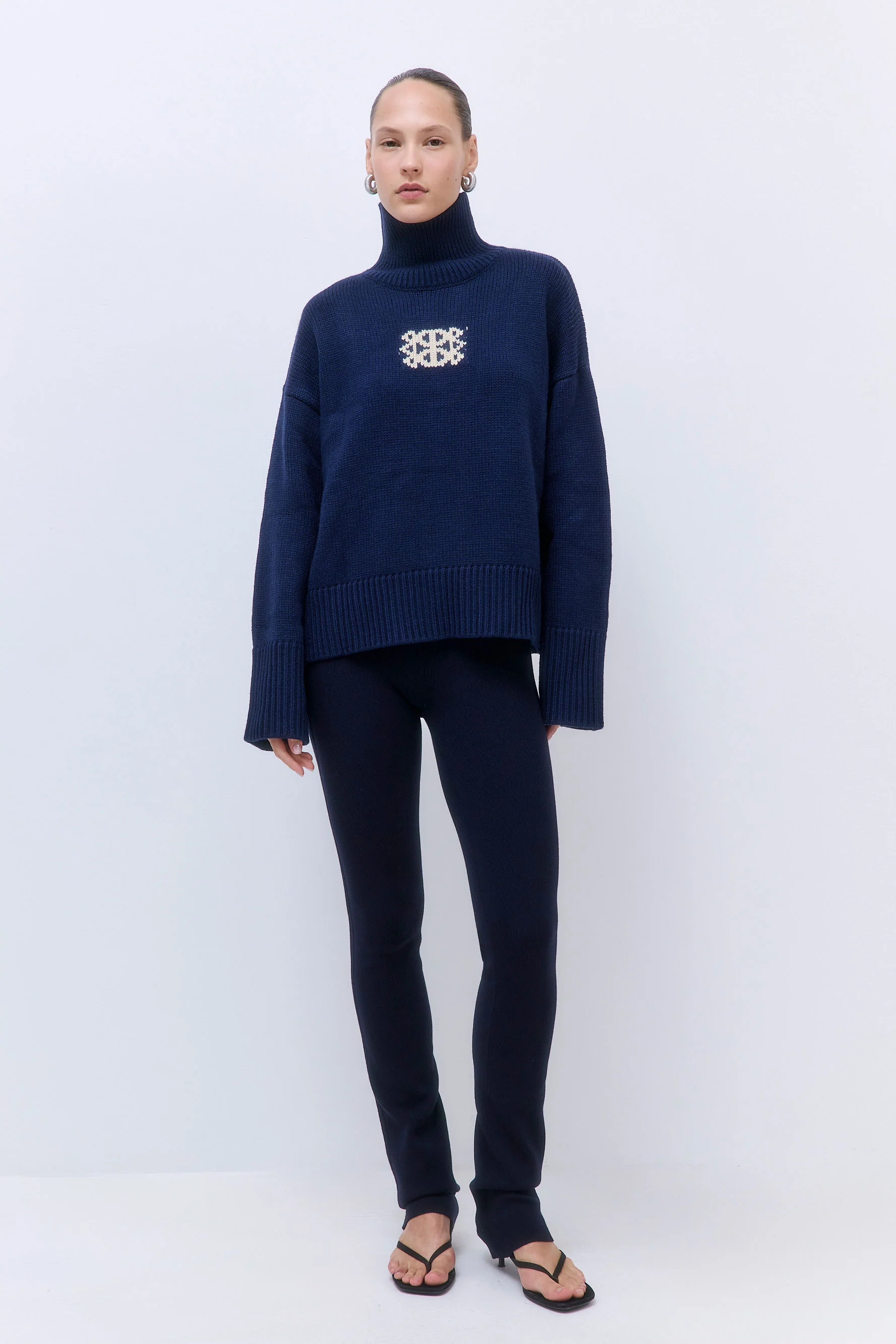 Turtleneck Intarsia Jumper - Image 2