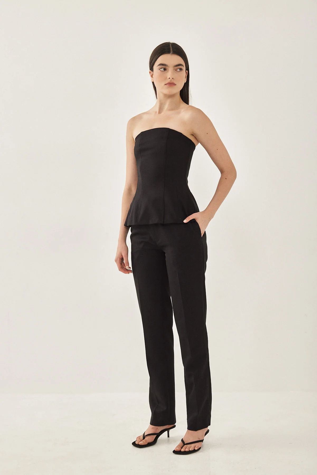 Volume Strapless Corset Top - Image 4