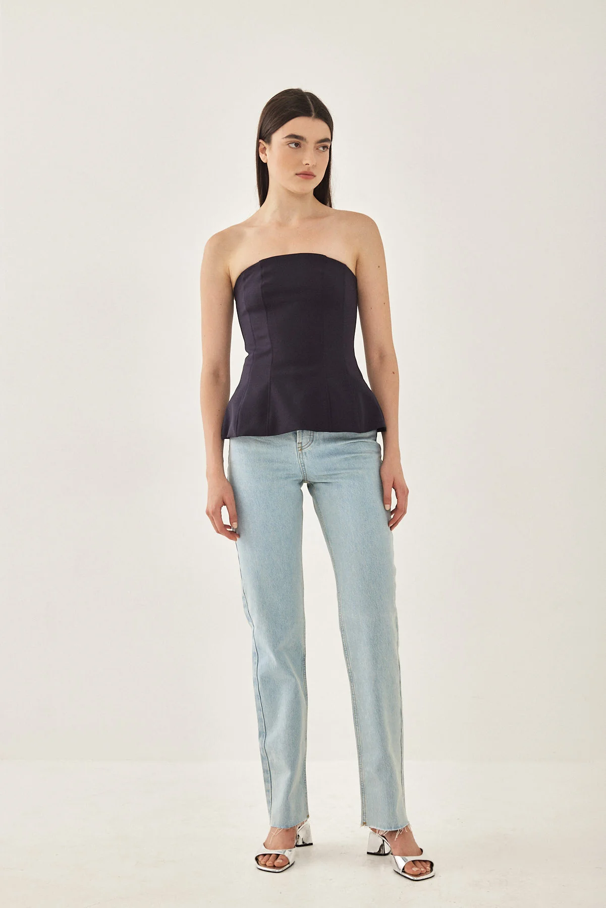 Volume Strapless Corset Top - Image 2