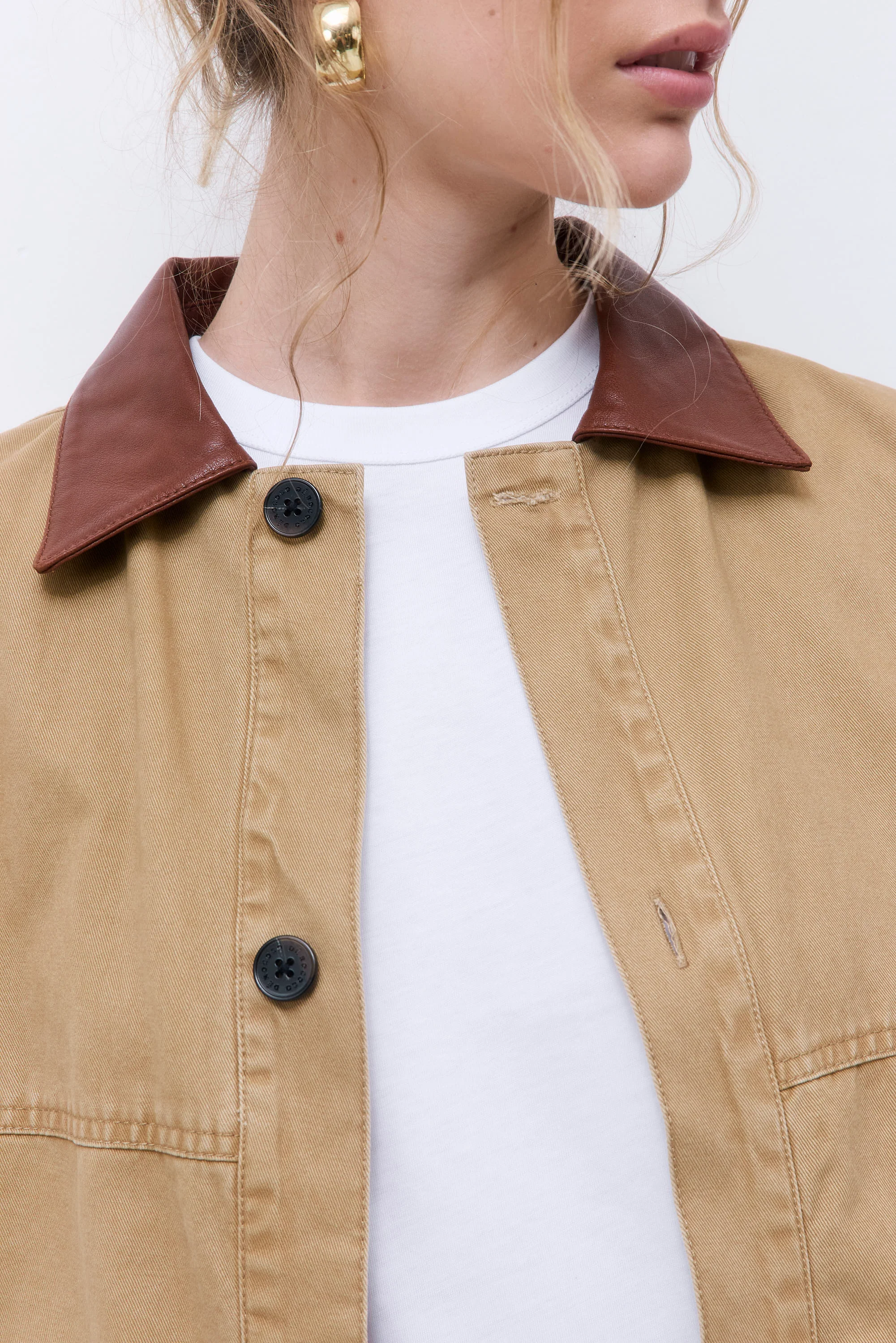 Washed Oversized Barn Jacket - Image 6