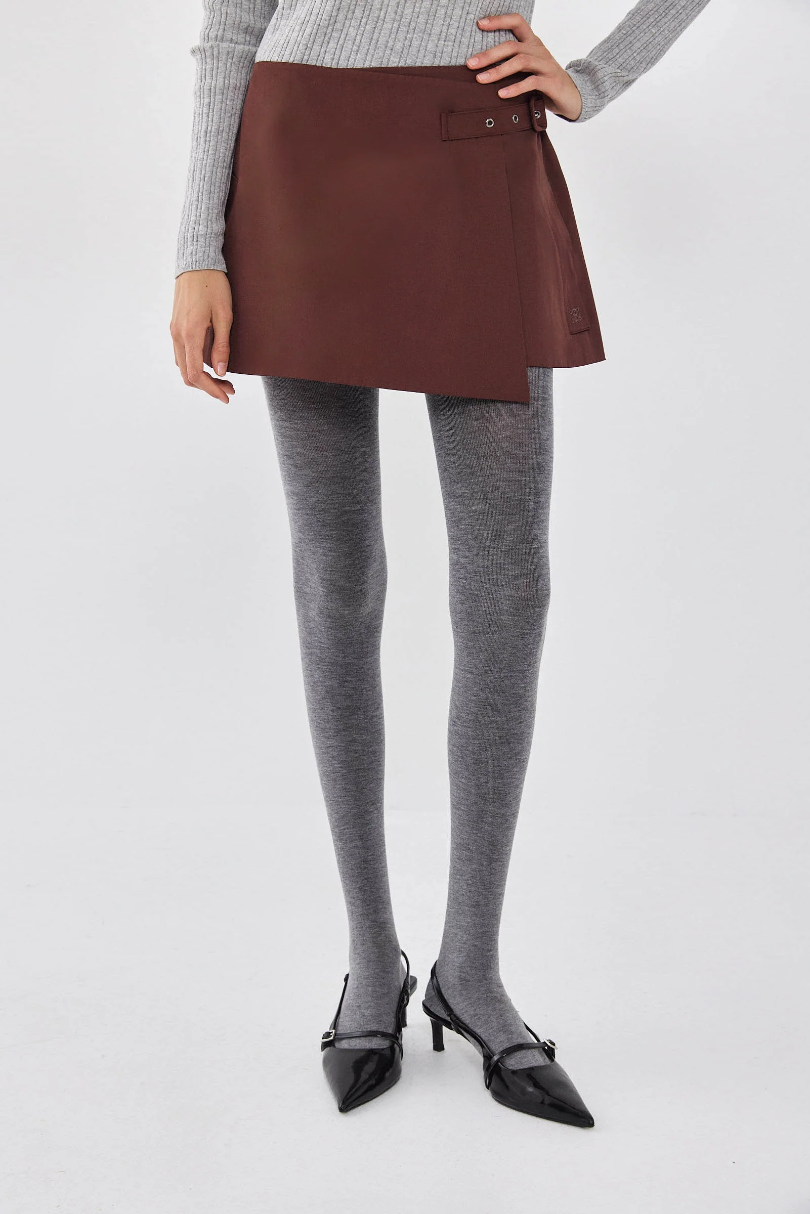 Wrap Mini Skirt - Image 2